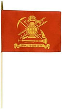 Fireman Stick Flag, 12X18"