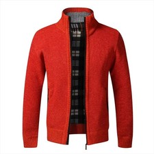 Mens Zip Up Thick Fleece Lined