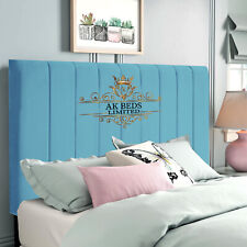 Plush Velvet Headboard Portland 9 Panel 20" 24" 30" Height - All Sizes & Colours