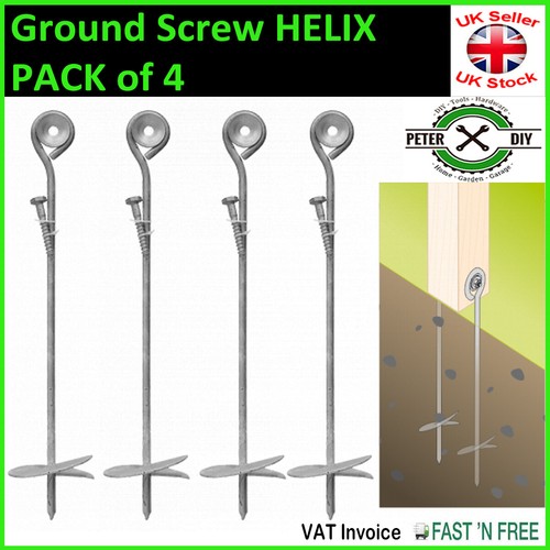 Ground screw helix - ground, galvanised