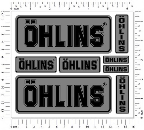 Ohlins fork shock stickers - ohlins,