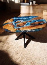 Oval Blue Epoxy Resin Center