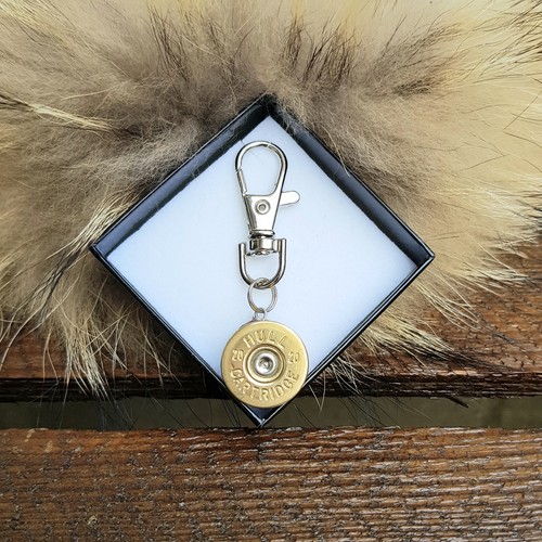 Cartridge brass keyring zip