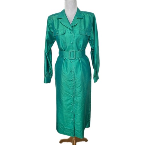 Bogies thai silk green shirt - silk,
