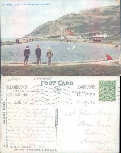 Model yacht lake - yacht, llandudno