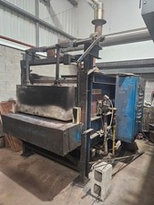 industrial Gas furnace and quenching tank with oil and hood Forge/Farrier