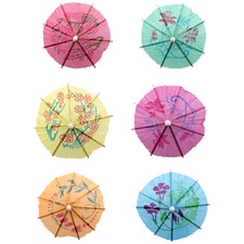 TRIXES Cocktail Umbrellas x50 NEW Cocktail Drink Parasol Bar Drinks Decoration