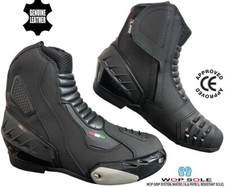 Mens Black Leather Short Ankle