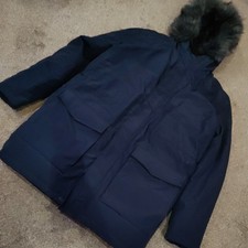 Police Coat Warm Padded Blue