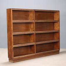 Antique Bookcase Walnut Metal