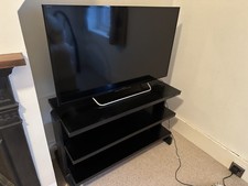Sound Organisation 3 Tier Black Stand with 41 inch Sony TV