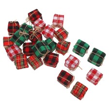  24 Pcs Christmas Tree Ornaments Gift Boxes Mini Presents for Crafts