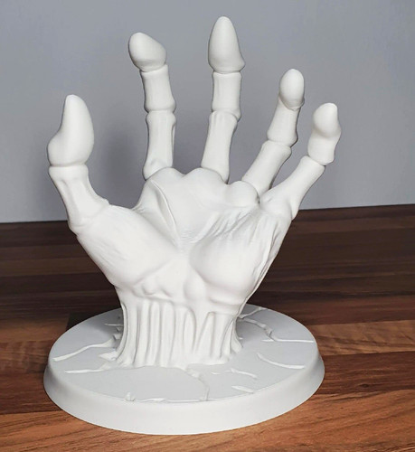 White skeleton hand ps5 - white,