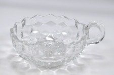 Fostoria American Clear Glass Early American Single Handled Nappy Bowl 4 In