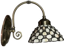 TIFFANY STYLE GLASS WALL LIGHT