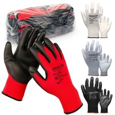 24 Pairs Work Gloves PU Coated