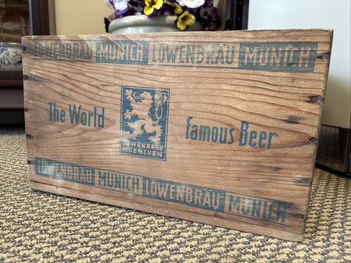 Vintage wooden beer crate - vintage,