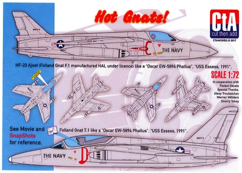 Cta decals hot - 1/72, gnats