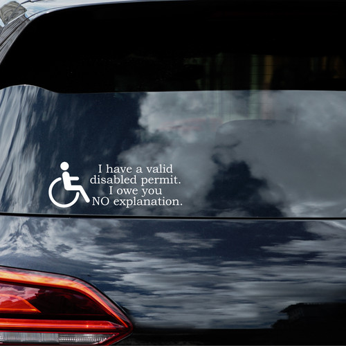 Disability permit van car - van,