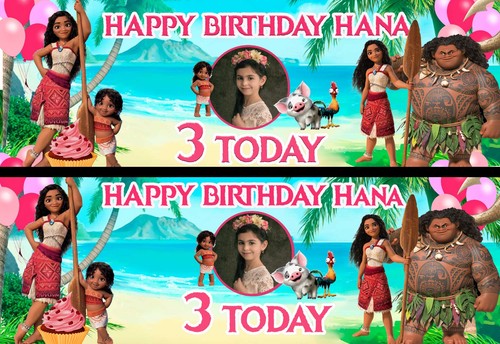 Personalised moana birthday - moana,