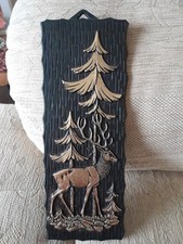 Vintage plastic wall plaque - wall,