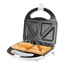 Quest 750W 2 Slice White Panini Toastie Maker Non Stick Sandwich Press Toaster