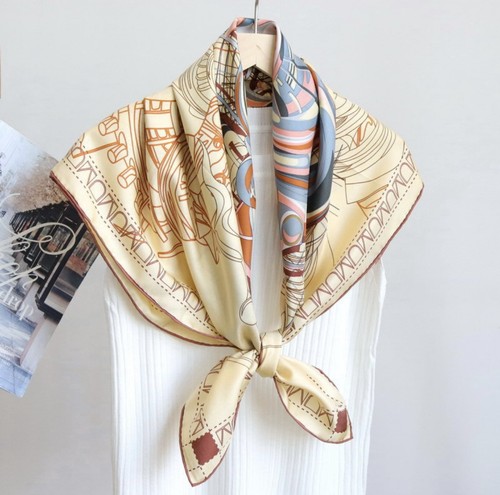 Mulberry silk scarf yellow - mulberry,