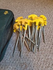 24 Off Tent Awning Pegs Heavy Duty