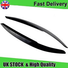 For VW Polo MK5 Eyebrows Headlight Eyelid Cover Trim Gloss Black 6R 6C 2009-2018