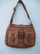 Leather Handbag by Hotter - Tan/Brown Shoulder Strap VGC