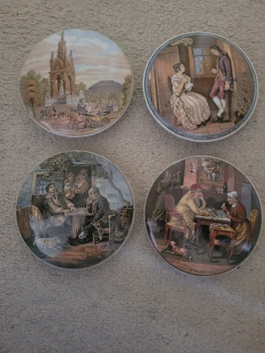 Prattware pot lids coloured - 4,