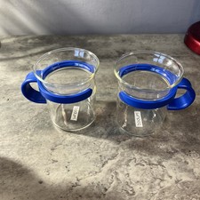 Vintage Bodum Glass Bistro Coffee Mug/Tea Cups from Star Trek (Set of 2)