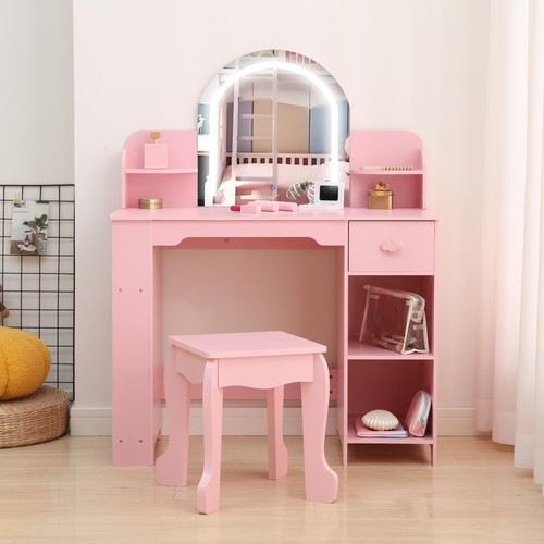 Kids vanity table set with - table,