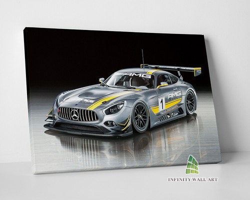 Amg racing car canvas - art, wall
