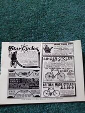 A3k  Ephemera 1906 advert star
