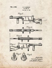 Toy Tommy Gun Patent Print Old