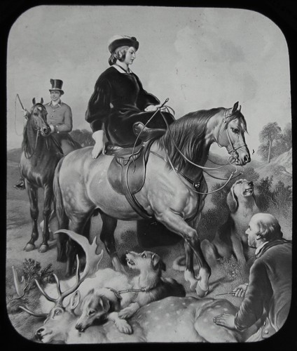 Glass magic lantern slide - lantern,