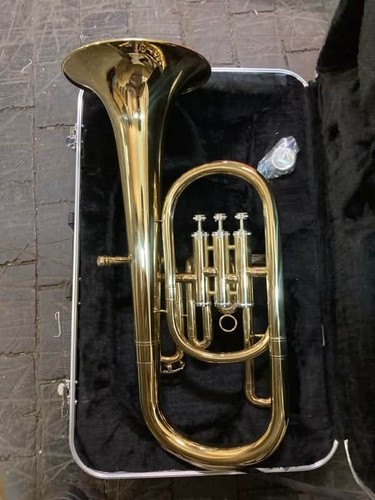 New alto horn with - with, case