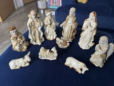 Beautiful Pottery Nativity