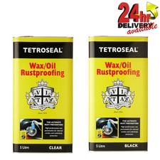Tetroseal WaxOil Black & Clear 10L Rustproof Protector Corrosion Inhibitors