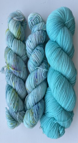 Hand dyed sock yarn - hand, 80%