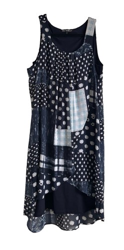 Piccadilly navy white - navy,