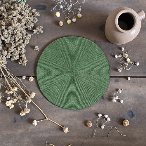 Set round woven placemats - of,