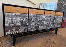 vintage sideboard console 1950s 60s italian fornasetti era credenza