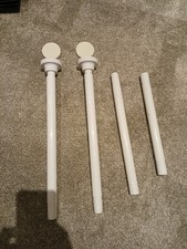 1pc White 43-73 Inch/110-185cm Window Curtain  Rod Showe Curtain Road Waterproof