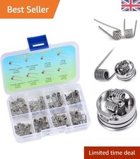 80 Pcs Premade Coils with 0.3Ω-0.8Ω Options - Perfect for Vaping