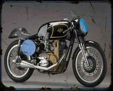 Ajs 7R A4 Metal Sign Motorbike