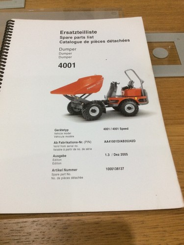Neuson 4001 dumper parts - dumper,