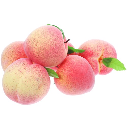 6pcs simulated foam peach - 6pcs,