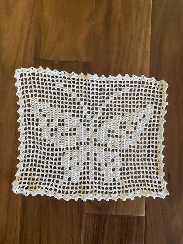 Vintage handmade crochet ecru - vintage,